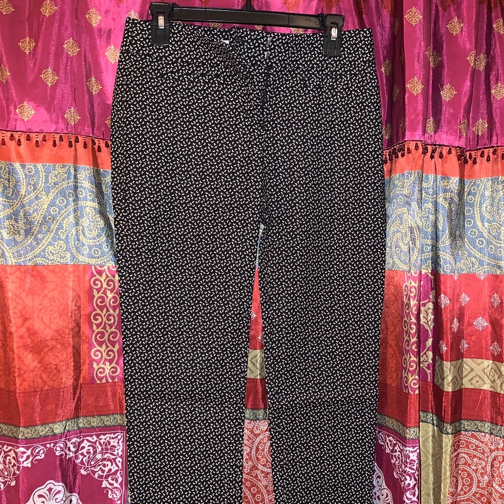 Loft Pattern Crop Dress Pants